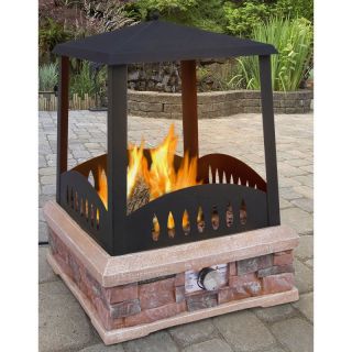 Landmann Grandview Outdoor Gas Fireplace Multicolor   22812