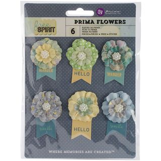 Free Spirit Flowers paper Outta Sight 2.25 W/banner 6/pkg