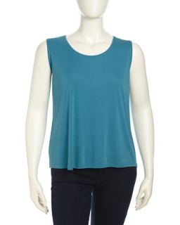 Relaxed Crepe Tank Top, Womens