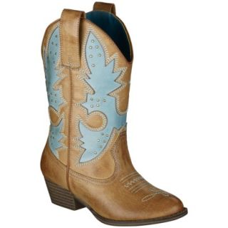 Girls Cherokee Glinda Cowboy Boots   Turquoise 5