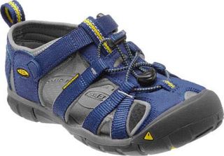 Childrens Keen Seacamp II CNX   Blue Depths/Gargoyle Bungee Lace Shoes