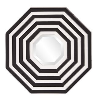 Target Black/ White Octagonal Mirror