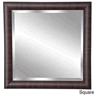 Rayne Maple And Brown Ribbed Wall Mirror