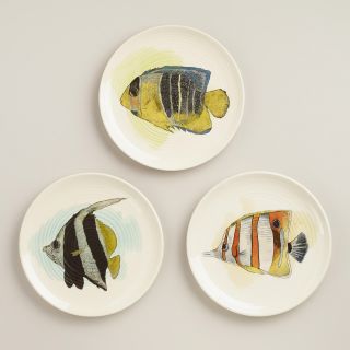 Waterfront Sea Life Plates, Set of 3   World Market