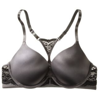 Self Expressions By Maidenform Womens i Fit Racerback Bra   Carbon Gray 36C