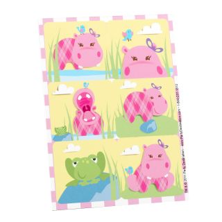 Hippo Pink Stickers