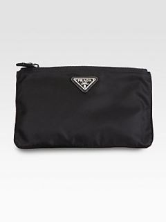 Prada Nylon Zip Pouchette   Nero Black