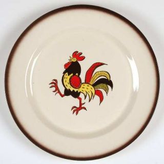 Metlox   Poppytrail   Vernon Red Rooster 12 Chop Plate/Round Platter, Fine Chin