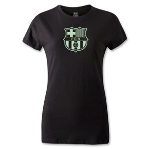 hidden Barcelona Badge Womens T Shirt (Black)