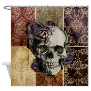  Victorian Skull and Roses Shower Curtain  Use code FREECART at Checkout