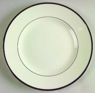 Wedgwood Majesty Platinum Salad Plate, Fine China Dinnerware   All Ivory, Wide P