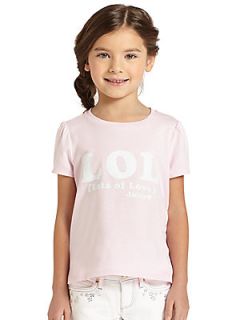 Juicy Couture Toddlers & Little Girls LOL Tee   Pale Pink