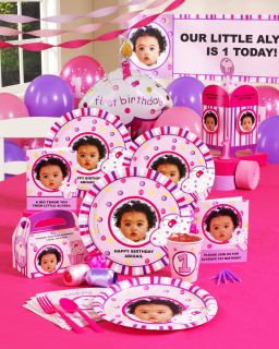 Girls Lil Cupcake 1st Birthday Personalized Party Theme