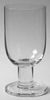 Crate & Barrel Viva Clear Water Goblet   Clear,Smooth Straight Stem