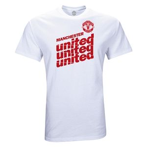 Euro 2012   Manchester United Script T Shirt (White)