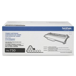 Brother Tn750 Toner Cartridge  Black