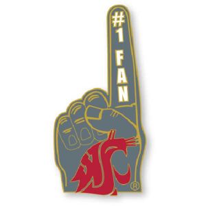 Washington State Cougars AMINCO INC. Number 1 Fan Pin