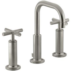 Kohler K 14407 3 BN Purist Two Handle Widespread Lavatory Faucet
