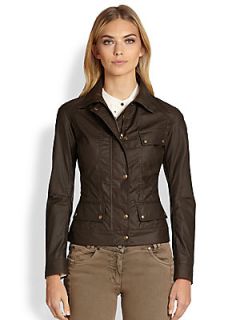 Belstaff Waxed Cotton Colby Jacket   Faded Green