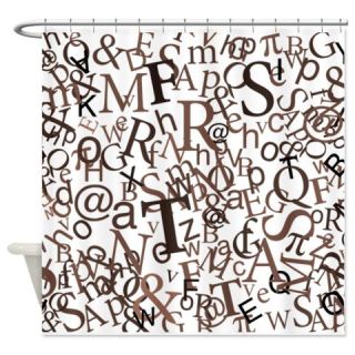  Type Art Shower Curtain  Use code FREECART at Checkout