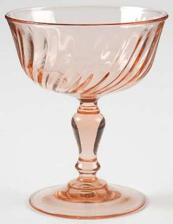 Cristal DArques Durand Rosaline Pink Champagne/Tall Sherbet   Pink,Swirl Optic