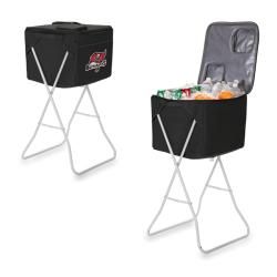 Picnic Time Tampa Bay Buccaneers Black Party Cube (BlackMaterials PolyesterRemovable, collapsible stand so cooler is at a comfortable height Removable water resistant interior dividerLightweightStandard size integrated umbrella slot )