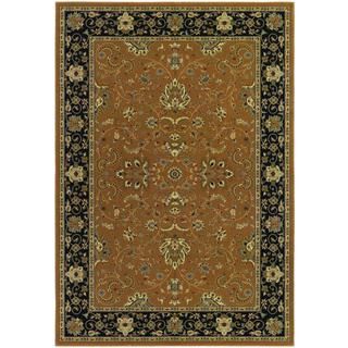 Izmir Floral Bijar/ Gold Area Rug (710 X 112) (GoldSecondary colors Black, burgundy, gold, ivory and redPattern FloralTip We recommend the use of a non skid pad to keep the rug in place on smooth surfaces.All rug sizes are approximate. Due to the diffe