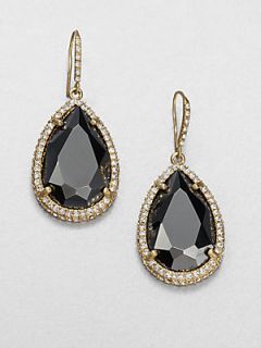 ABS by Allen Schwartz Jewelry Faceted Drop Earrings   Black