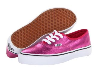 Vans Kids Authentic Bright Rose) Girls Shoes (Pink)