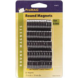 Pro Mag Round Small 0.75 inch Profile Magnets (set Of 50)