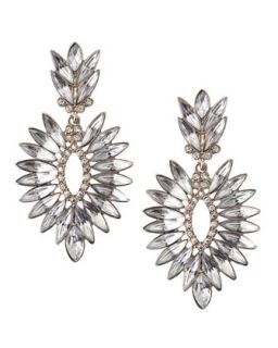 Marquise Crystal Burst Drop Earrings