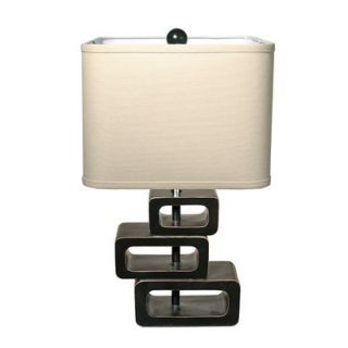 Orbit Exotic Retreat Table Lamp   Espresso Base/Tan Shade