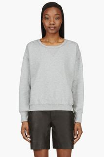 Blk Dnm Heather Grey Boxy Iconic Sweatshirt