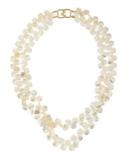 Double Strand Mother of Pearl Necklace