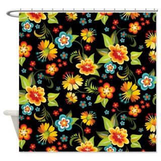  Black Spring Shower Curtain  Use code FREECART at Checkout