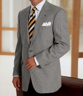 Executive 2 Button Silk/Wool Windowpane Check Sportcoat  Sizes 44 52 JoS. A. Ban