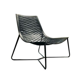 Luxo by Modloft York Leather Lounge Chair PTN171 IACC / PTN171 IACE Color Black