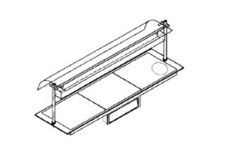Piper Products Built In Hot Plate w/ Single Section, Support Angles, 23.62x27.56 in