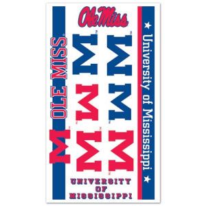 Mississippi Rebels Wincraft Temporary Tattoos