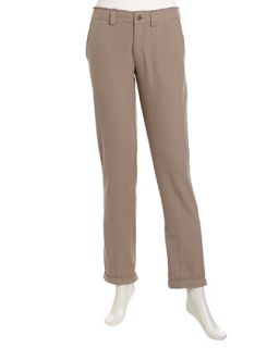Clean Fringed Twill Cuffed Pants, Chino