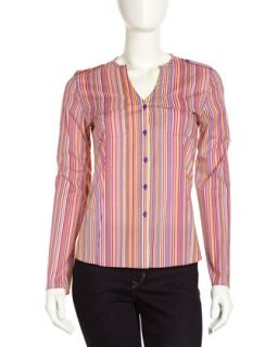 Gabby Striped Blouse, Concord