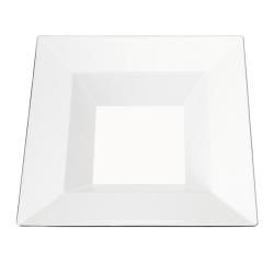 Silveredge White Square Plastic Bowls (set Of 10)