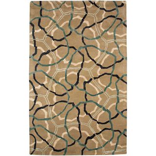 Hand Tufted Wool and Art Silk Area Rug (2 X 3)