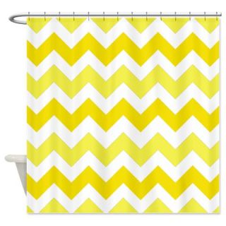  Yellow chevron stripes Shower Curtain  Use code FREECART at Checkout