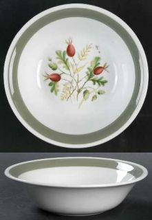 Alfred Meakin Greenwood (White Bkgd) Fruit/Dessert (Sauce) Bowl, Fine China Dinn