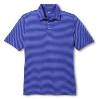 C9 By Champion Mens Advanced Duo Dry Striped Golf Polo   Steel Blue XXL