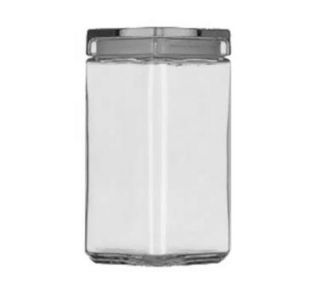 Anchor Stackable Square Storage Jar, 2 qt., Glass Lid