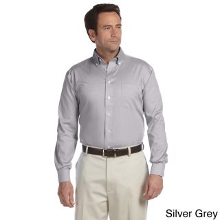 Mens Executive Performance Pinpoint Oxford Long sleeve Shirt