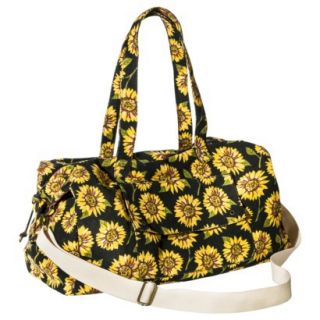 Mossimo Supply Co. Sunflower Weekender Handbag with Removable Strap   Black
