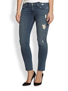 James Jeans, Sizes 14 24 Distressed Skinny Jeans   Blue
